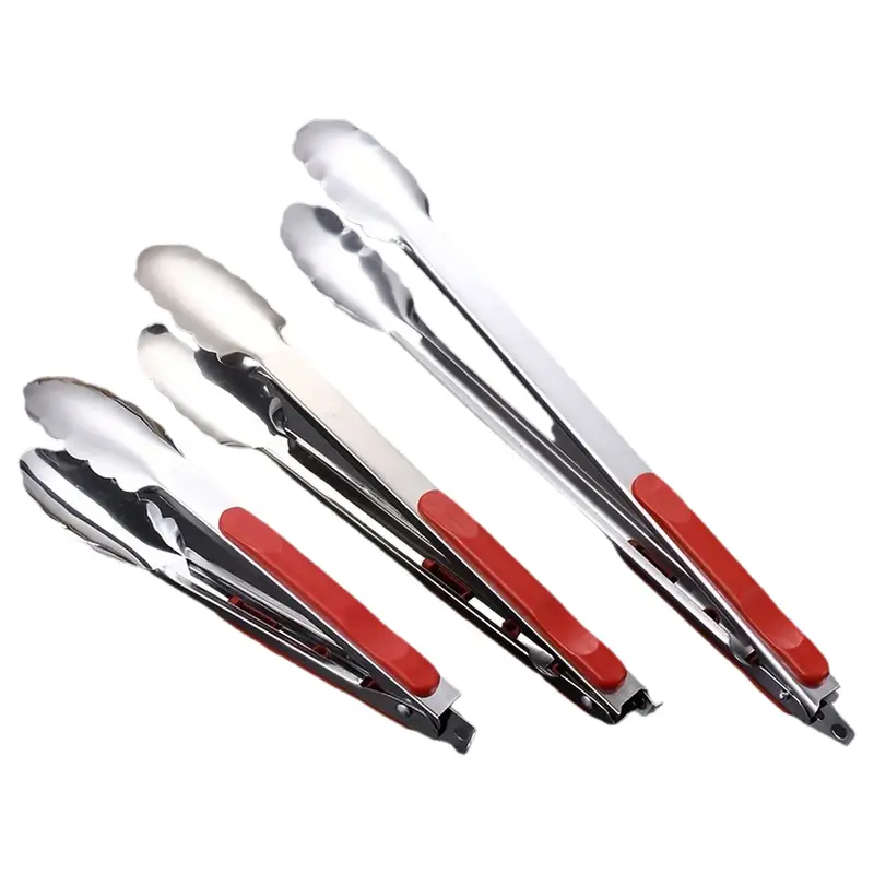 3pcs, Stainless Steel Kitchen Cooking Tongs